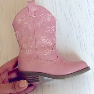 Cat & Jack Cowgirl Boots. Pink. Size 7 Toddlers. Barely worn.